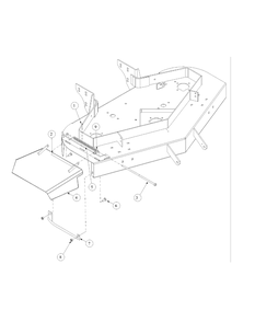 Chute Assembly Diagram and Parts List for G1752 55AE224T150-WAM Cub Cadet Lawn Mower